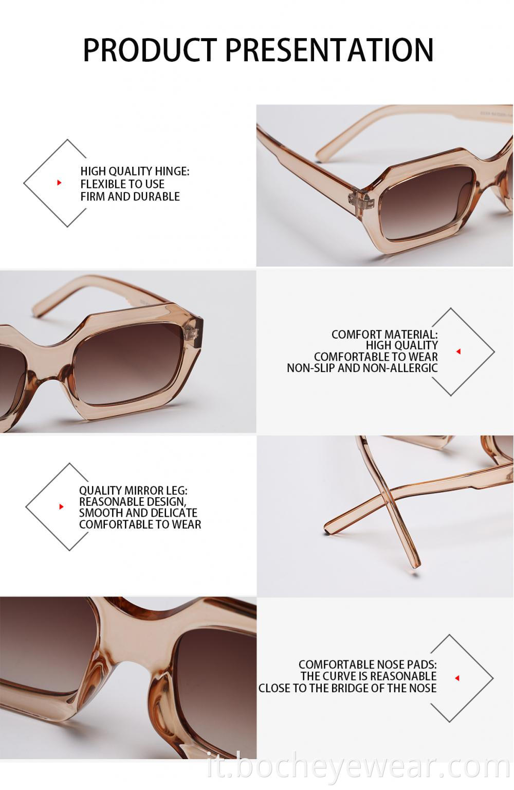 detail information sunglasses